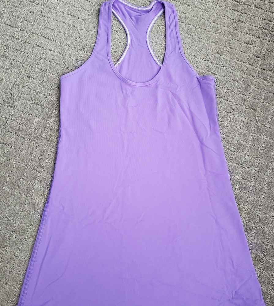 Lululemon purple raserback workout top